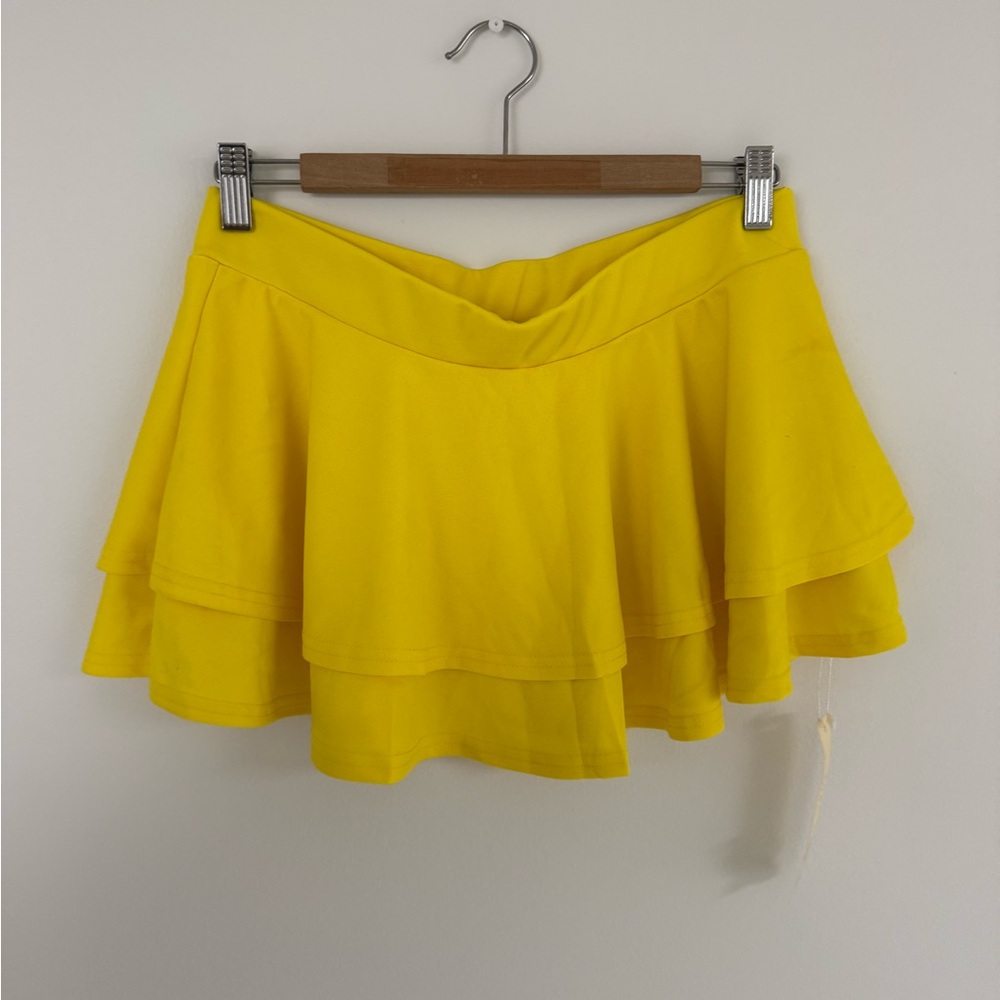 Yellow Layered Women's Skirt